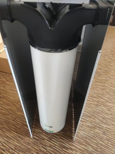 Kunststoffrohr Lüftungsrohr Rundrohr Küche Dunstabzug Rohr PVC weiß 0,5 m Ø 150 mm Kunden-Foto 1