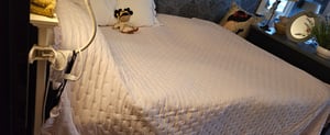 WERONA Tagesdecke 200x220cm Babyblau - Zartheit und Charme in Ihrem Schlafzimmer Kunden-Foto 1