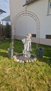 2er Set Pflanzkübel Halbrund direkt an der Wand Pflanzkübel Groß Außen Blumenkübel Outdoor Pflanztopf Pflanzkasten Blumentopf 50 Grau Kunden-Foto 1