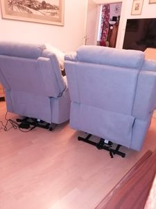 FCH Elektrisch Aufstehhilfe Massagesessel mit Massage Wärmefunktion, Ruhesessel mit Becherhalter, Fernbedienung und Seitentasche, TV Sessel，Schwarz Kunden-Foto 19