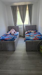 Masseno Boxspringbett AMON 180x200 cm Komplett-Set mit Bonell Matratze und Topper, Polsterbett mit Bettkästen -Braun, COSMIC 800 Kunden-Foto 1