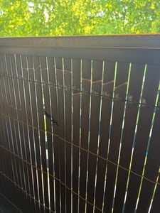 Fiqops PVC mata parawanowa do ochrony prywatności parawan balkonowy, antracyt, 90 x 400 cm Zdjęcie produktu od klienta nr 1