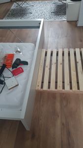 Lermowood Rollrost 120 x 200cm (20 Latten) - Extrem stabil, Massivholz - Lattenrost Bettrost Holzlatten Latten Rost Kunden-Foto 2
