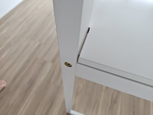 Flieks Etagenbett 140x200cm mit Schreibtisch und Regal, Kinderbett Doppelbett mit Led und Ladefunktion, Hochbett Holzbett mit Rausfallschutz, Weiß Kunden-Foto 4