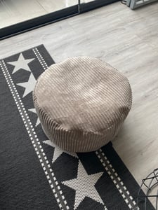 Domarex Sitzpouf rund Ø45x25 cm,Pouf Hocker Wohnzimmer & Schlafzimmer, Fußhocker modern, rutschfest, Komfortabel &  Poland, Rosa Kunden-Foto 1