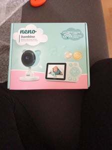 Baby Monitor Neno Bambino - baby monitor elettronico con ricevitore - modalità notturna - funzione allarme - ninne nanne Foto del cliente 1