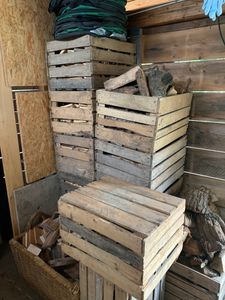 4er set Obstkisten  JOHANNA  2te Wahl weinkisten apfelkisten Vintage Upcyceln Gartendeko Shabby Chic Holzkiste Kunden-Foto 3