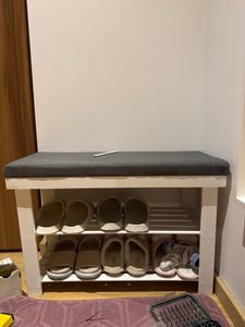 SONGMICS Schuhbank aus Bambus, Schuhregal, 29 x 90 x 49 cm Kunden-Foto 1