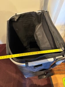 AREBOS 3in1 Einkaufstrolley 56L Schwarz | Klappbar, Kühlfach & Rollen Kunden-Foto 25
