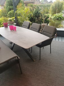 TT Home Teppich Für Outdoor Wetterfest Küchenteppich Balkon Terrasse Unifarbenes Design Modern Größe 300x400 cm Kunden-Foto 1