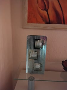 LED Teelichter 6er Set mit Timer warmweiß flackernd inkl. Batterien Innenbereich Kunden-Foto 1