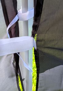 Faltpavillon, wahrscheinlich nur für den einmaligen Aufbau bestimmt 