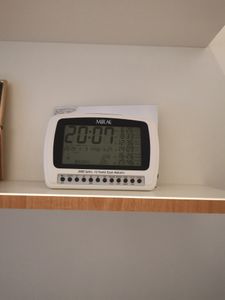 MIRAC Azan Gebed Nimaz Klok, Islamitische Tafel Adhaan Herinnering/Gebetsuhr/Otomatik Ezan Saati (zwart