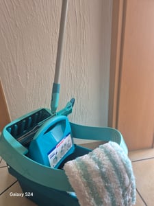 Set mop Profi + vědro profi  s integrovanými kolečky Fotografie od zákazníka č. 1