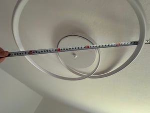 Lámpara de techo LED Reality Zibal, 22W, diámetro 39 cm, regulable, blanco mate, luz cálida Foto del cliente 3