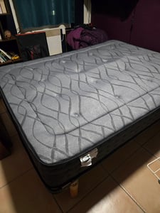 DEWINNER, Matratze Geräuschlose 160x200, Höhe 25 cm, Gedächtnisschaum, Hautfreundliches Graues Obermaterial, Fester Komfort, Atmungsaktiv, 7 Zonen Kunden-Foto 1