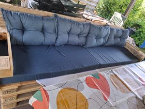 Kissen-Set | Palettenkissen 120x60 Sitz und 2 Stk. 60/40 Brown Kissen | Palettenkissen outdoor | Setgarten Kunden-Foto 1
