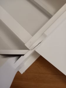 FCH Schminktisch-Set mit Spiegel mit 4 Schubladen und Hocker, weiß Kunden-Foto 2