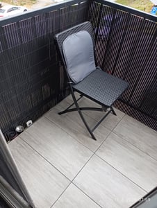 Jopassy Sichtschutzmatte PVC Sichtschutz Sichtschutzzaun Garten Balkon Zaun Windschutz Balkonverkleidung Anthrazit 80x300cm Kunden-Foto 2