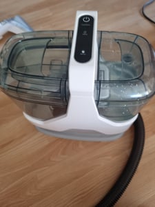 Waschsauger Polsterreiniger Teppichreiniger, 600W Nass-/Trockensauger, mit 1,3L/1,1L Doppeltank, Selbstreinigungsfunktion, Fleckenreiniger,mit Zubehör Kunden-Foto 1