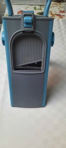 Gemüseschneider, Mandoline Gemüseschneider, Zwiebelschneider Verstellbar, Gemüsehobel aus Edelstahl, Vegetable Slicer, Würfelschneider für Küche, Blau Kunden-Foto 3