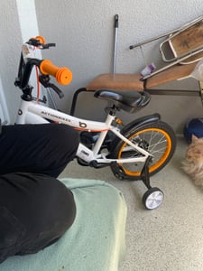 Actionbikes Kinderfahrrad Timson 12 Zoll | Kinder Fahrrad - Mädchen Rad - Jungen Bike - Kinderrad - V-Brake Bremsen - Korb - Stützräder - 2-5 Jahre Kunden-Foto 1
