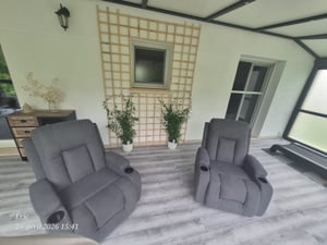 FCH Elektrisch Aufstehhilfe Massagesessel mit Massage Wärmefunktion, Ruhesessel mit Becherhalter, Fernbedienung und Seitentasche, TV Sessel，Schwarz Kunden-Foto 6