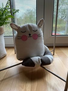 Relaxdays Türstopper Frosch, Baumwolle & Sand, dekorativer Türpuffer für Boden, Türsack Tier HxD: 30 x 10 cm, 1kg, grün Kunden-Foto 2