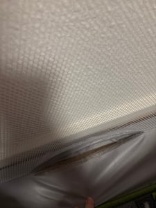 Baby Laufgitter mit 50 Kugel 120x180x66cm Aktivitätszentrum mit atmungsaktivem Netz Rutschfester Basis hellgrau Kunden-Foto 1