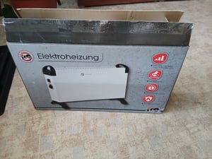 Leistungsstarke 2000 Watt Elektroheizung mit 3 Heizstufen und regelbarem Thermostat Kunden-Foto 1