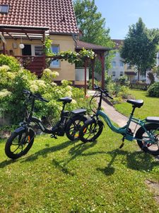 HillMiles E Bike, E-Bike Klapprad mit 36V 13Ah Akku bis zu 80-100km, 20 *3.0 Zoll, 7-Gang SHIMANO, 250W Motor & 25km/h MilePort 1 Kunden-Foto 36