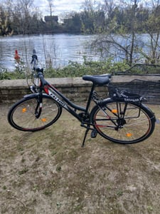 26 Zoll Fahrrad 21-Gang Shimano Schaltung mit Beleuchtung nach STVO Türkis Doppelrahmen Kunden-Foto 6