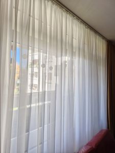 Gardinen Stores Creme 900cm x 220cm Vorhang Kräuselband mit Bleiband Voile transparent Kunden-Foto 2