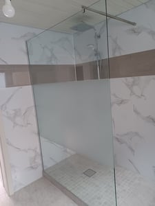 Mai & Mai Duschwand für Dusche Duschabtrennung 100x200cm Walk-In Dusche  ESG-Sicherheitsglas 10mm NANO Glas BRAM1 Bremen2K Kunden-Foto 1