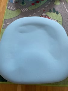 HOFFREE Detská stolička Ergonomická otočná stolička so sklopnými podrúčkami a opierkou na nohy, priedušná sieťovaná stolička v modrej farbe, pre chlapcov a dievčatá Fotografia od zákazníka č. 1