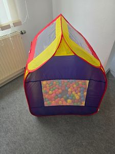 KIDUKU Spielzelt mit 300 Bällen undTasche Kinderzelt Bällebad Pop Up Babyzelt Kunden-Foto 1
