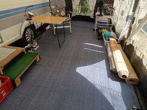SWANEW Vorzeltteppich 3 x 6 m Zeltteppich Campingteppich Vorzeltboden Vorzelt Camping Kunden-Foto 1