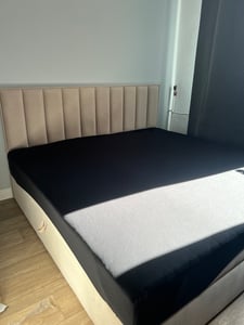 TRADA Boxspringbett 160x200 Palermo mit Bettkästen mit Matratze mit Topper Komplett-Set Polsterbett Bonell H3 Beige Kunden-Foto 10