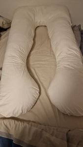 Bodypillow 140 x 75 x 20 cm, Schwangerschaftskissen, Bezug aus 100% Baumwolle, waschbar, sleepling Kunden-Foto 1