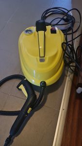 2000W Dampfreiniger, 5 bar Dampfdruck, mit 13 Zubehör, 108m², Handdampfreiniger mit 1,8L Tank & verlängerbare Bediengriff für Teppiche, Boden Kunden-Foto 1
