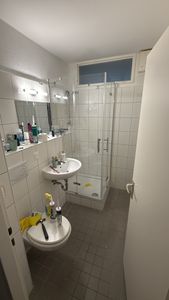 Duschkabine 90x90x185 cm Pendeltür/Scharniertür, Duschabtrennung  Eckdusche Eckeinstieg ESG Kunden-Foto 2