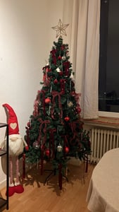 ALIGHTUP 150cm Arbre de Noël artificiel avec 350 pointes PVC, Sapin avec support, vert Photo du client 9