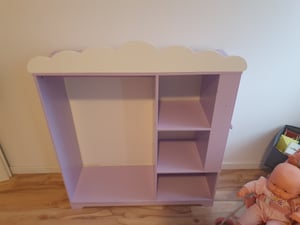 VEVOR Dětská skříň na oblečení, 604x339x1080 mm, dětská šatna se zrcadlem, věšákem a policemi, komoda na kostýmy z MDF s látkovými zásuvkami, růžová, vhodná pro dívky, do dětského pokoje Fotografie od zákazníka č. 2