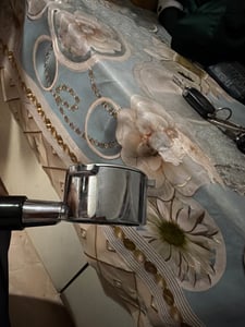 54 mm Kaffee-Siebträger, Edelstahl-Doppel-Siebträger-Kaffeemaschinenfilter für Breville 8 Series 870 880 Espresso-Siebträger mit Holzgriff Kunden-Foto 2