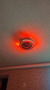 MeLiTec Deckenleuchte mit Ventilator, dimmbar, RGB-Lauflicht, natürlicher Wind, Timer Nachtlicht, Fernbedienung, weiß, DV06-1 : Weiß Farbe: Weiß Kunden-Foto 2