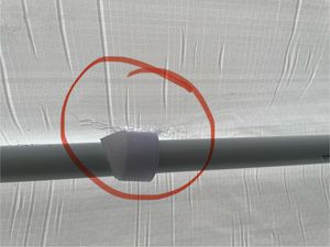 FCH 3 x 3 m Garten Pavillon mit 4 Seitenteilen tragbares wasserdichtes Zelt mit Spiralschläuchen, weiß Kunden-Foto 5