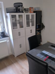 FCH Hochschrank Badezimmerschrank,Küchenschrank mit 6 Türen, mit Verstellbaren Ablagen, Weiß 60 x 30 x 170cm Kunden-Foto 1
