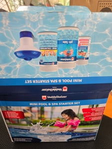 Veddelholzer Mini 4 in 1 Reinigungsset Pool & Spa Poolreiniger, Tester pH, Chlor Tabs 2,7 g, ph-Tabs, Skimmer zur Poolpflege für Anfänger mit Anleitung Perfekte Pool Reinigung & Whirpool Reinigungsset Kunden-Foto 1
