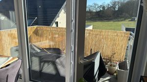Schilf Balkon Sichtschutz -  es, Natürliches Schilf - Vielseitig Einsetzbar Im Innen- Und Außenbereich - Perfekt Für Balkone Und Gärten - 100 x 300cm Kunden-Foto 1