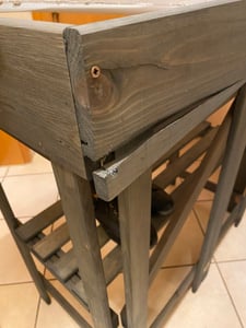 dobar Praktischer Pflanztisch ausKiefernholz, zusammenklappbar, 85x44x89cm Kunden-Foto 2